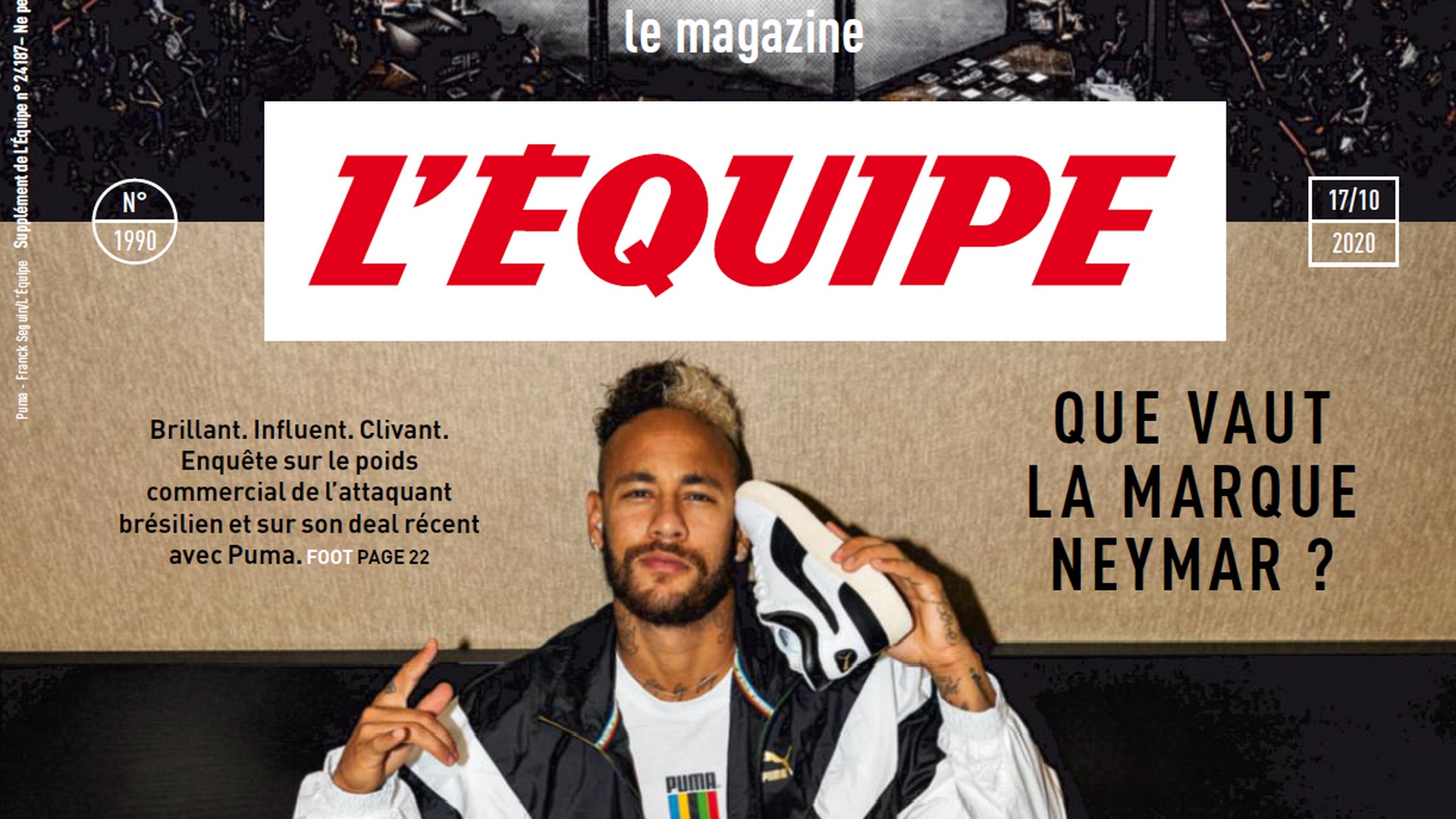 Le magazine L'Equipe – Neymar