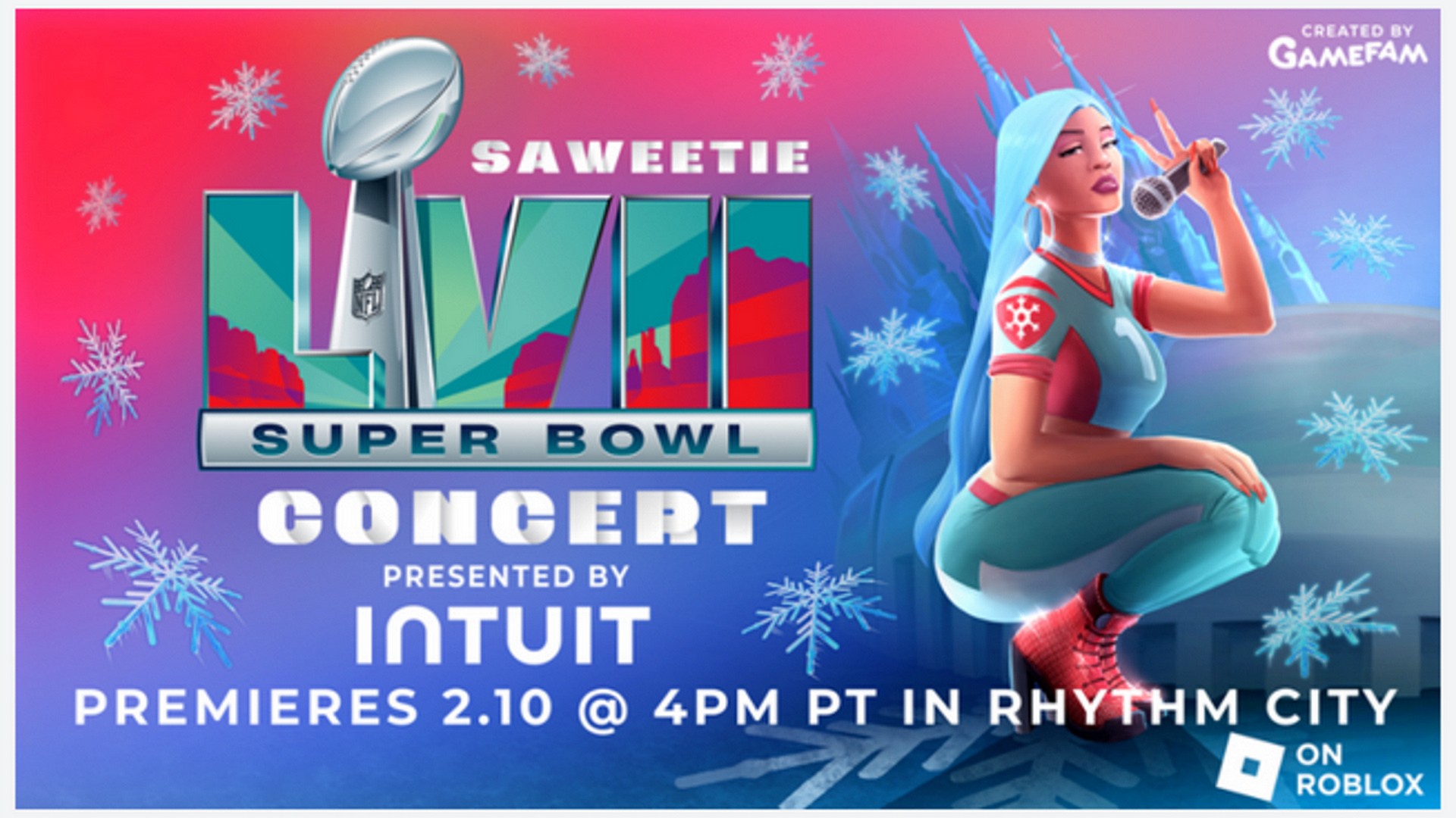 Super Bowl. Intuit partenaire du concert virtuel de Saweetie sur Roblox